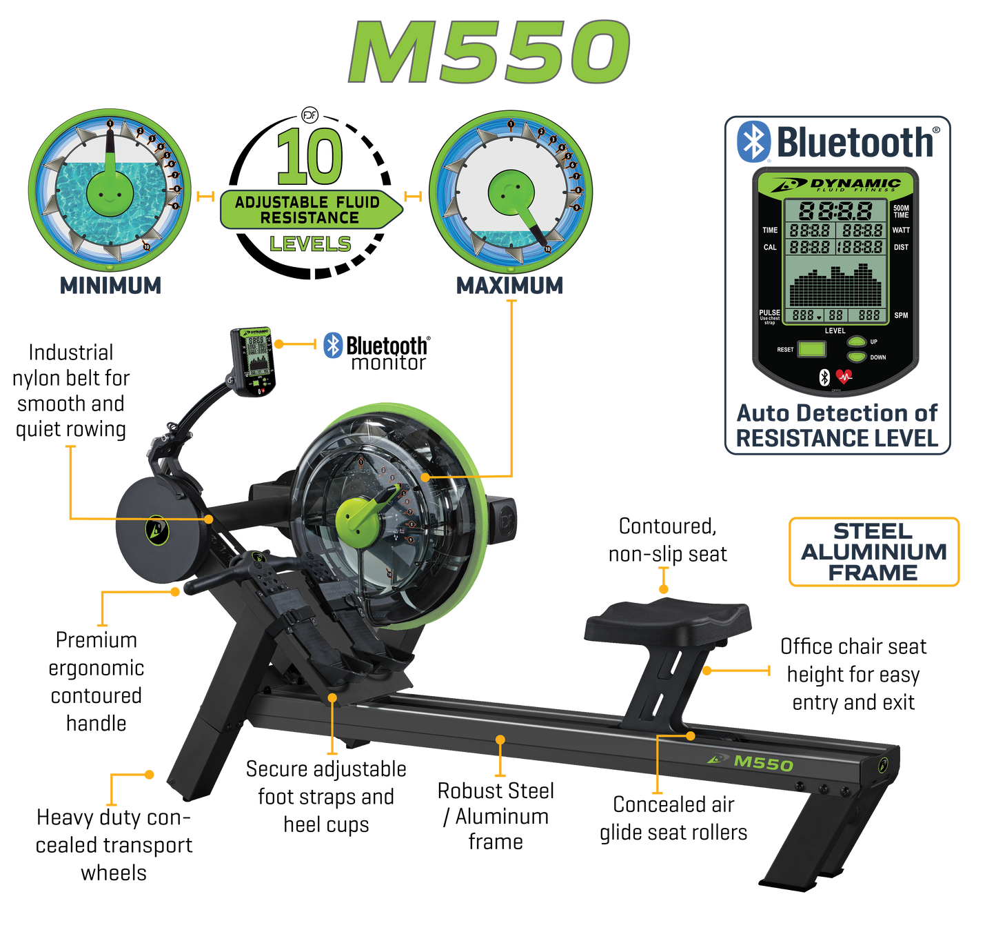 M550 Champion Fluid Rower