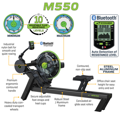 M550 Champion Fluid Rower